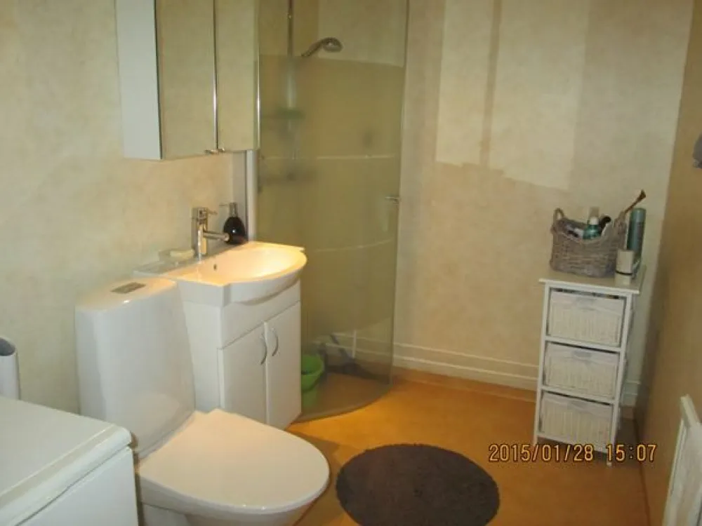 Bathroom with a shower.