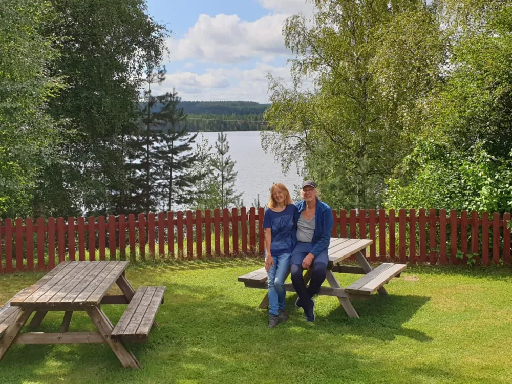 The owners of Furudals Vandrarhem.