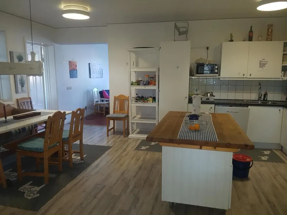 A kitchen.